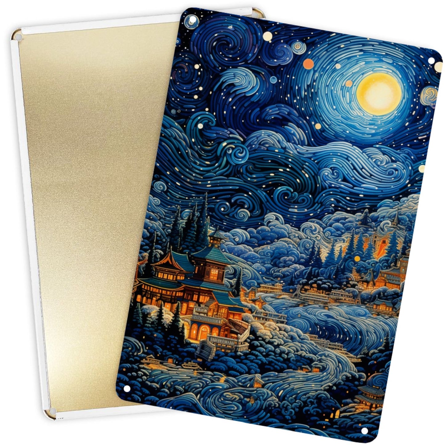 8" x 12" abstract art style metal tin plate, tin painting, durable, wear-resistant and rust-resistant, suitable for garage, home, bar, club, farm decoration A good gift