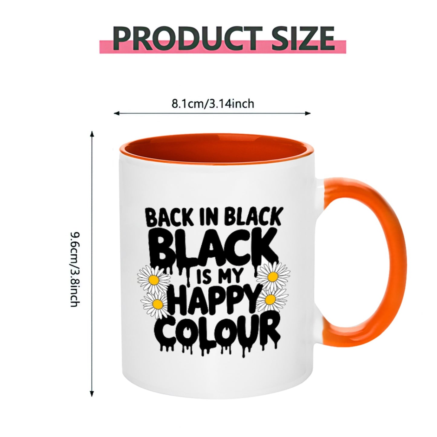 BLACK 11OZ 325ml Ceramic Mug