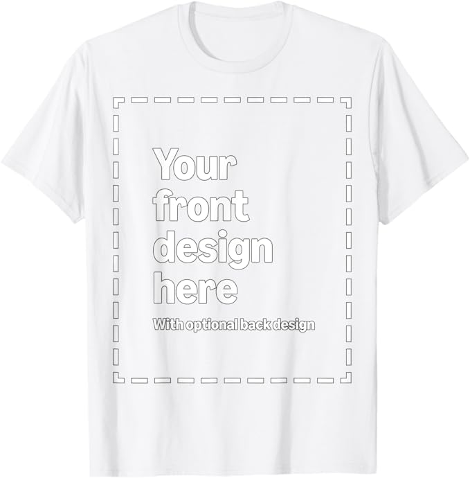 Personalized  Custom Front & Back Print T-Shirt with Your Image