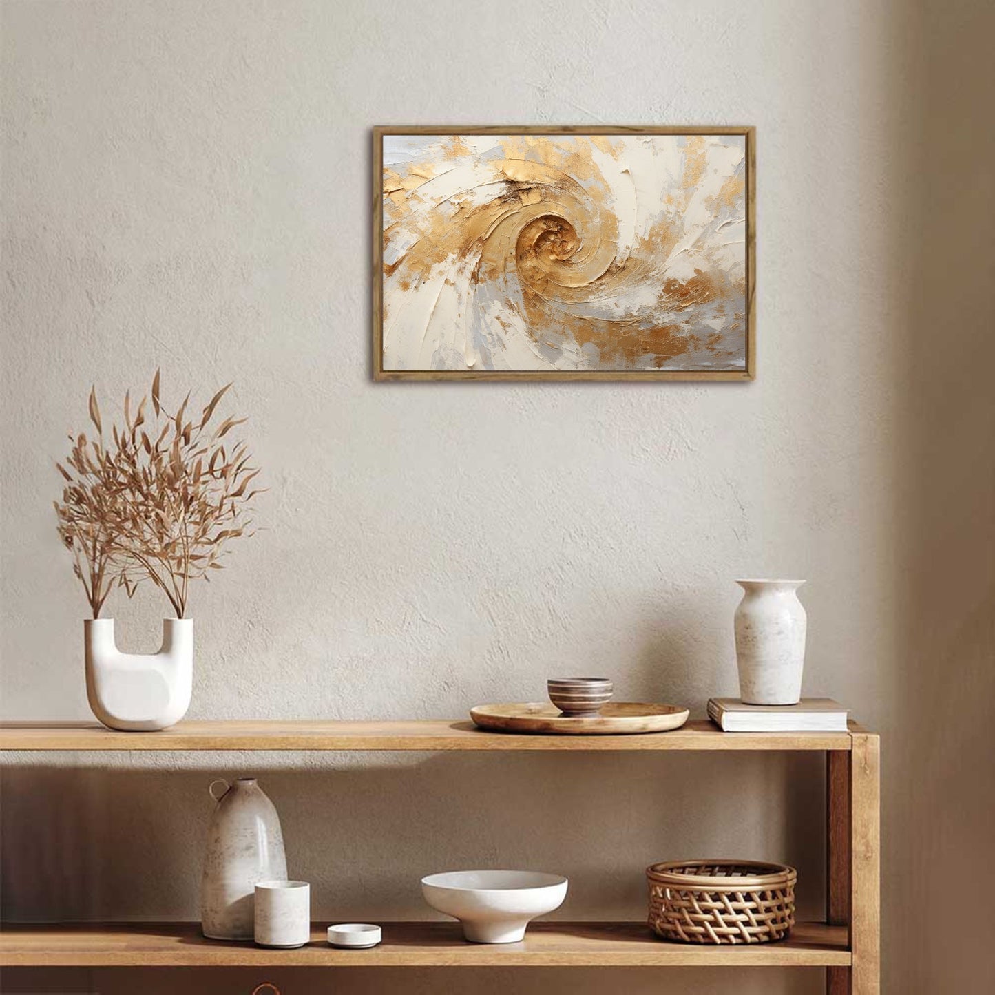 Framed Canvas Painting for Wall 24x16 inches