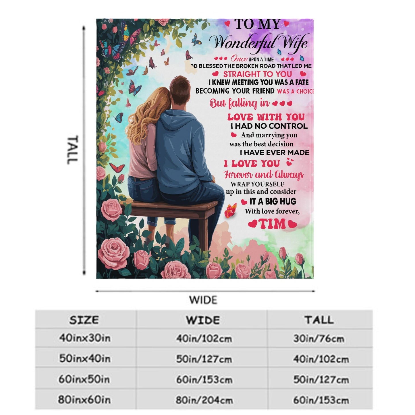 Gift For Wife Fannel Blanket